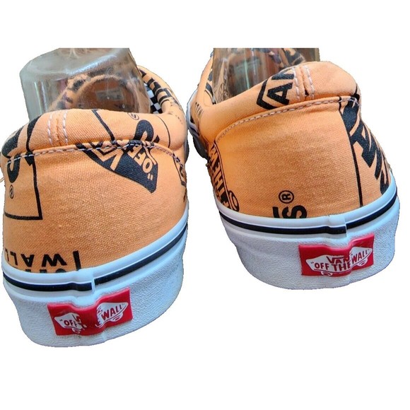 Vans Men\'s Era Logo Mix Canvas Skate Tangerine Black Size US 11.5 EU 45 main image 7